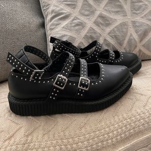 TUK 3-Strap Pointed Mary Janes